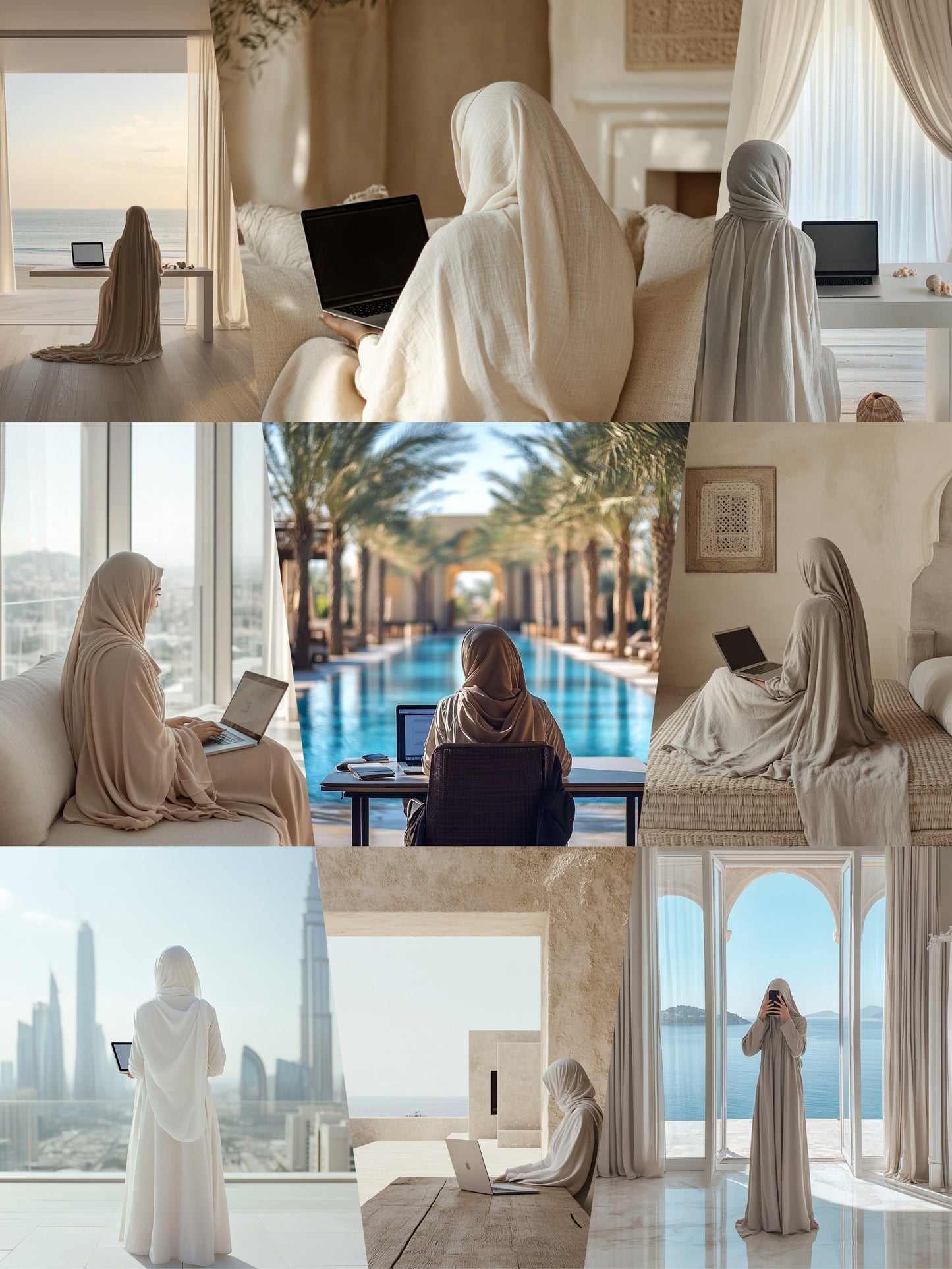 Soft Hijabi Faceless Pack (110+ images)