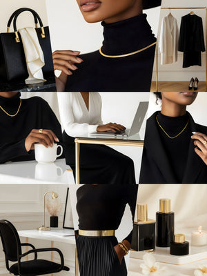 Pack Black and Gold Luxury (50+ images)