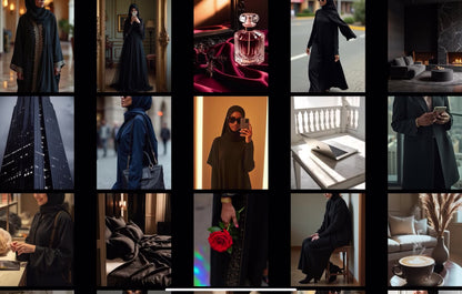 Pack Business Hijabi Dark Aesthetic (160+ images)